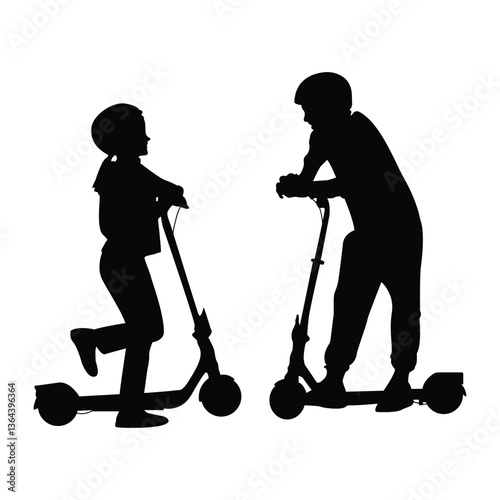 otoped scooter silhouette