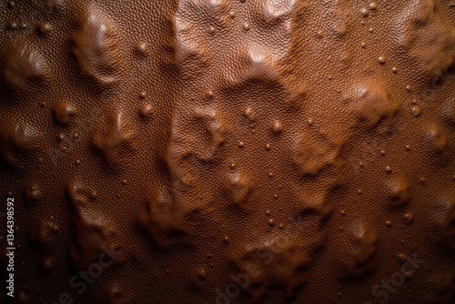 Brown leather background with visible seams,  abstract, texture
