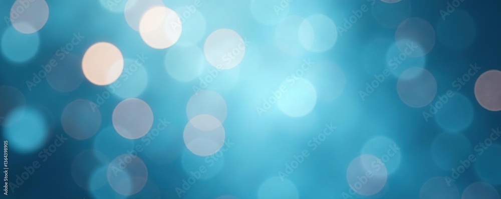 Defocused lights shining on a soft light blue background, calm, elegant Defocused lights shining on a soft light blue background, calm, elegant