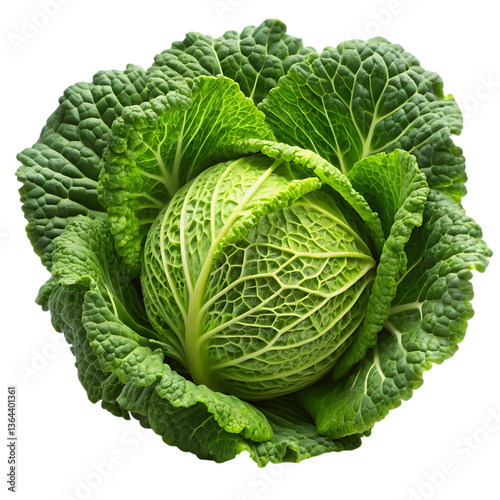 Savoy Cabbage: Fresh, Green, Vegetable