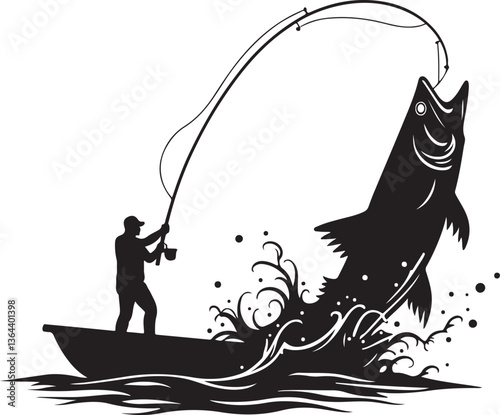 Fishing vector Silhouette 