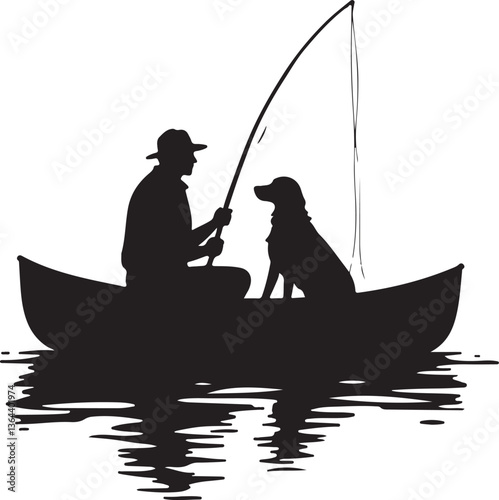 Fishing vector Silhouette 