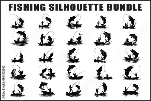 Fishing vector Silhouette 