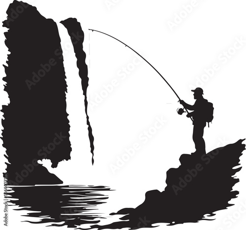 Fishing vector Silhouette 
