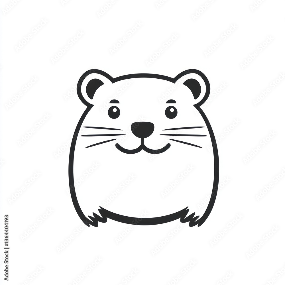 Fototapeta premium Cute Otter Face