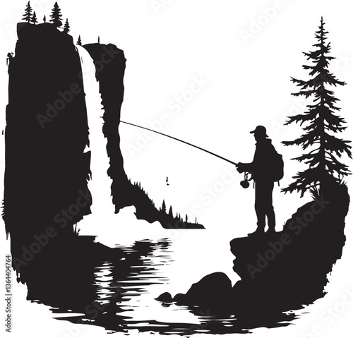 Fishing vector Silhouette 