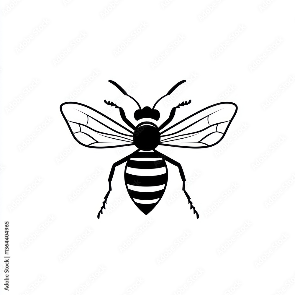Fototapeta premium Bee Line Art