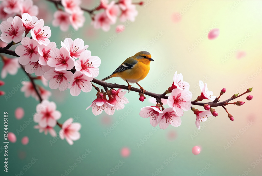 Fototapeta premium robin on branch