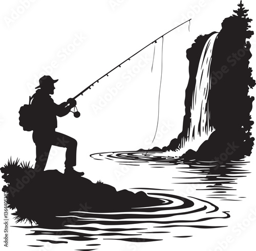 Fishing vector Silhouette 