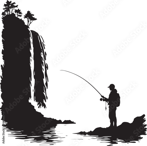 Fishing vector Silhouette 