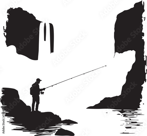 Fishing vector Silhouette 