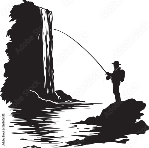 Fishing vector Silhouette 