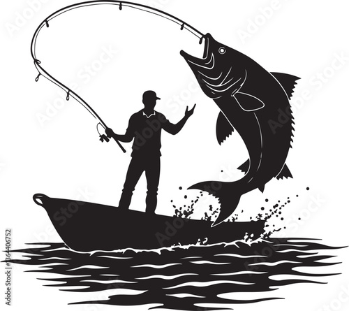 Fishing vector Silhouette 