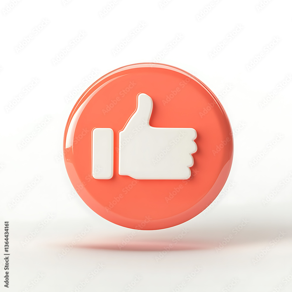 Likes button bubble minimal isolated white and transparent background Likes button bubble minimal isolated white and transparent background