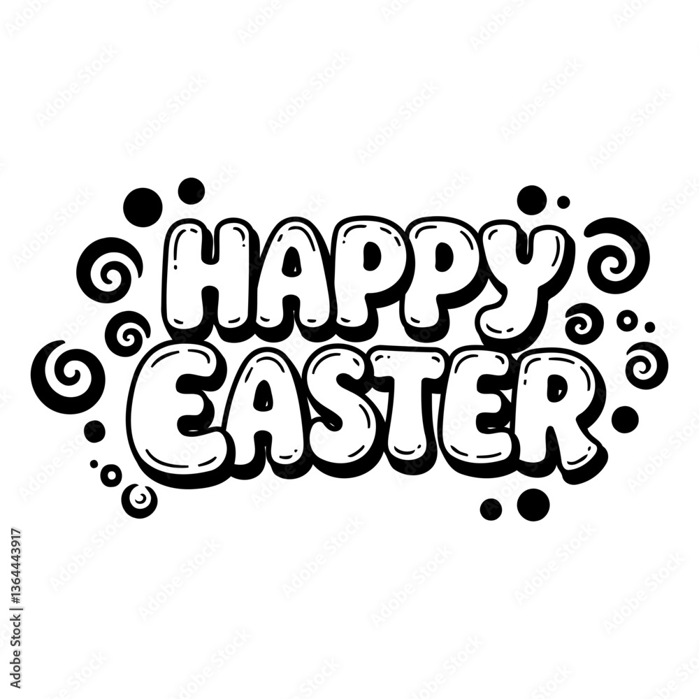 Happy Easter graphic, ideal for marketing or education Happy Easter graphic, ideal for marketing or education