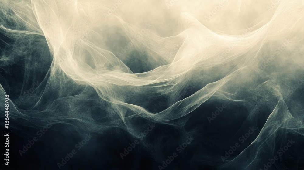Obraz premium A soft noise effect background with gentle, hazy static in pastel tones, creating a peaceful but distorted look