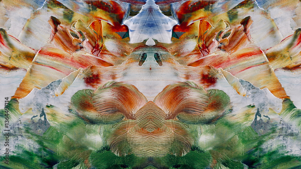 Fototapeta premium Abstract art background . Hand painting artwork on canvas .