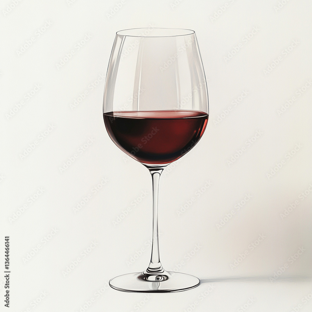 red wine glass