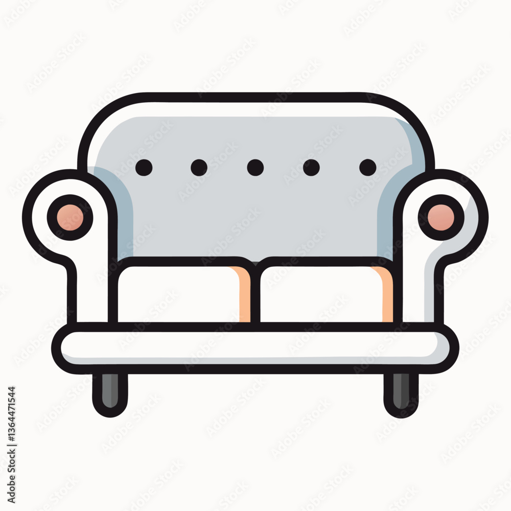 Sofa icon vector illustration Sofa icon vector illustration