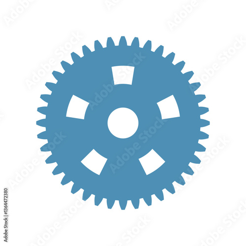 Gear shape icon. Vector sign. Engineering symbol