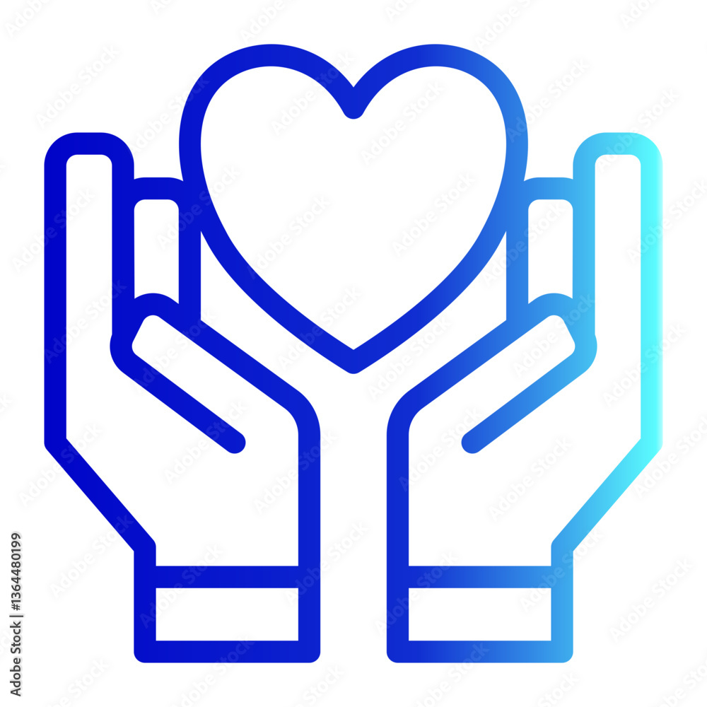 Obraz premium Respect Icon Line Gradient Style for Team Building Pack Icon Themes
