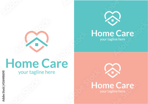 a premium Minimal home cre logo, home logo,