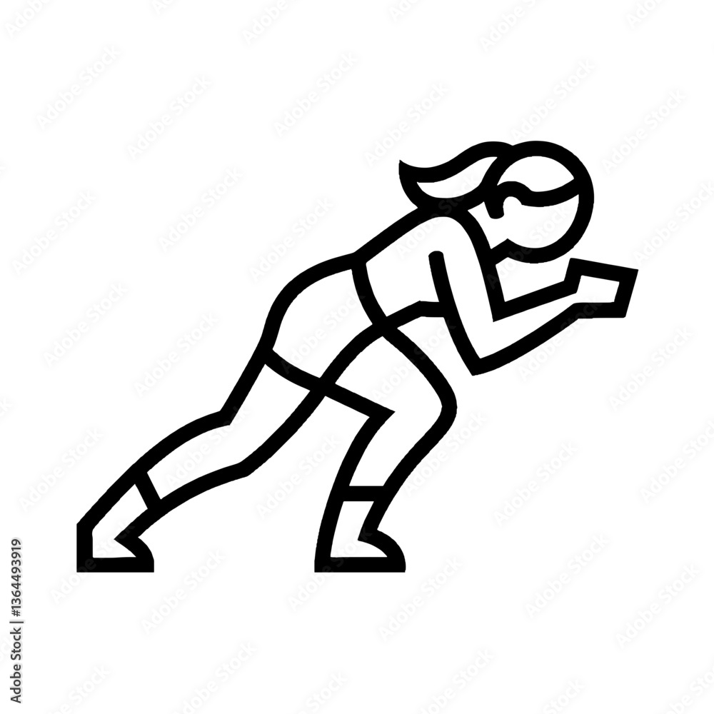 Female Wrestling Outline Vector SVG Design Female Wrestling Outline Vector SVG Design