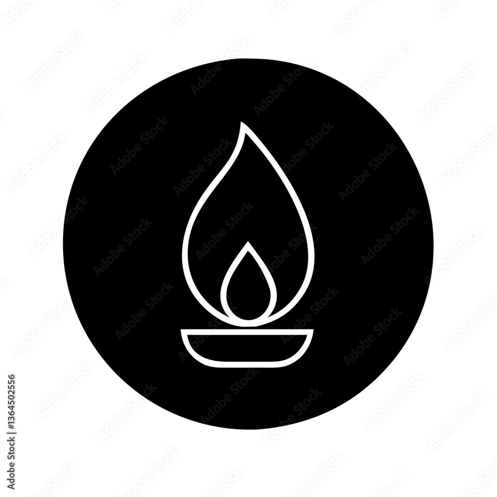 Fire icon Fire flame symbol. icon silhouette Vector Fire icon Fire flame symbol. icon silhouette Vector