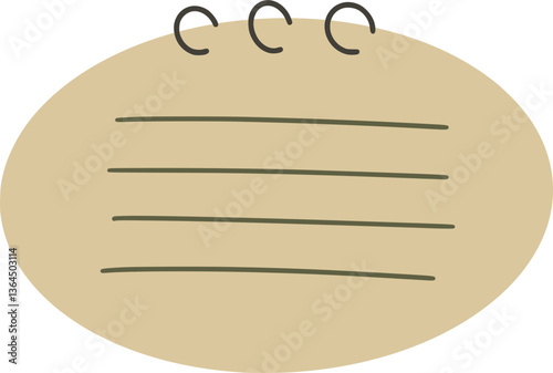 Oval Sticky Note