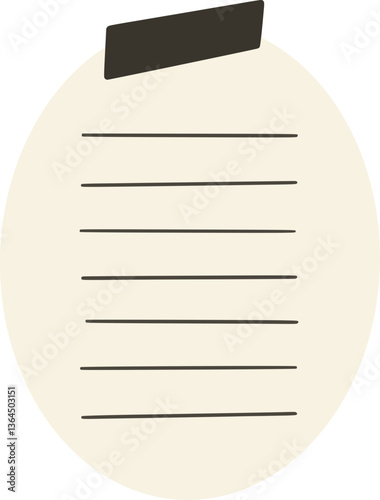 Oval Sticky Note