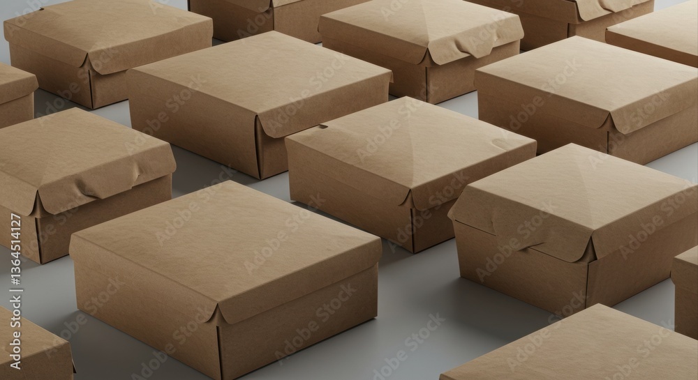 Kraft food boxes for takeout. Kraft food boxes for takeout.