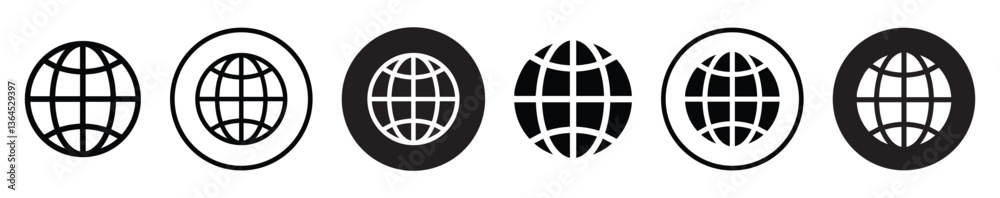 High resolution globe or website icon set isolated on transparent background. design element for Website, app, business card, cv. vector eps file High resolution globe or website icon set isolated on transparent background. design element for Website, app, business card, cv. vector eps file