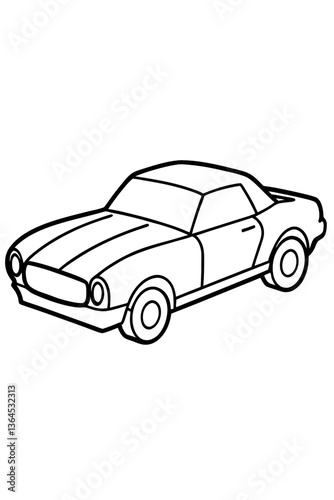 black sports car