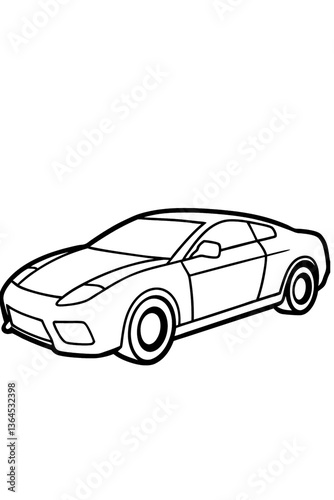 black sport car