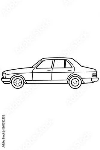 black and white car
