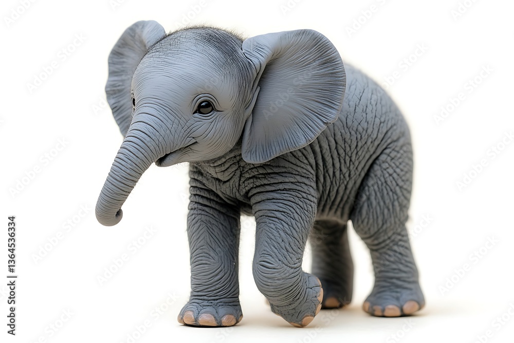 Fototapeta premium Cute Baby Elephant Studio Shot