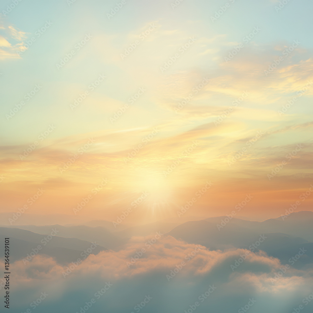 Fototapeta premium sunset in the clouds