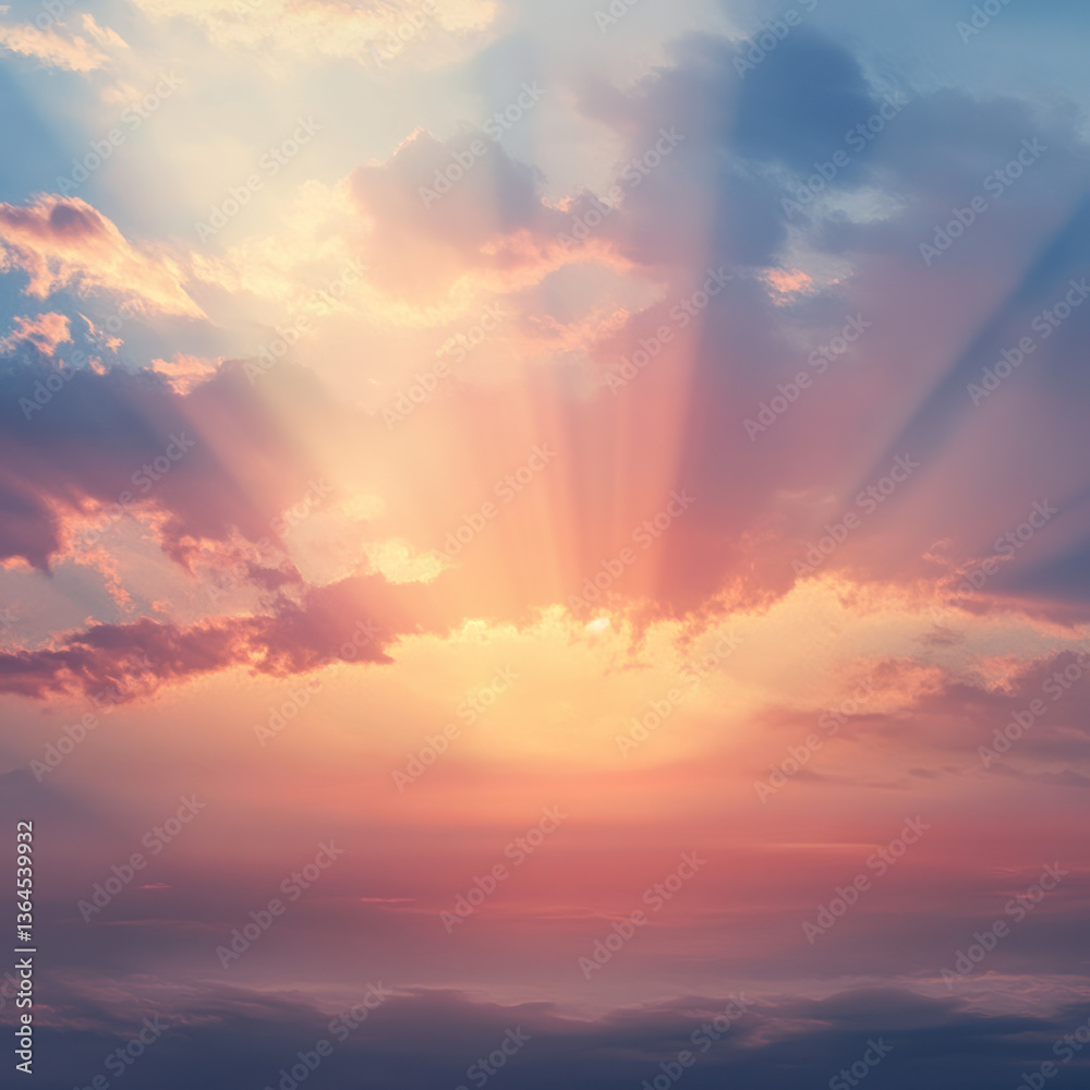 Fototapeta premium sunset sky with clouds