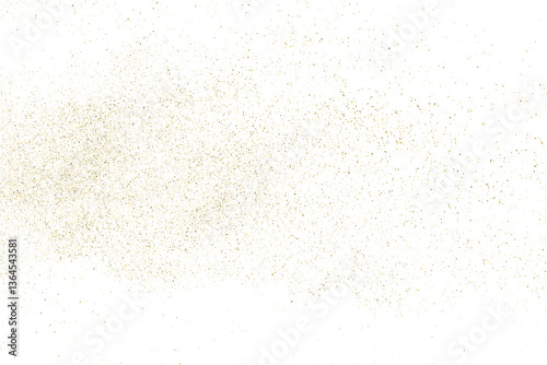 Obraz na płótnie Gold texture pattern on transparent background. Old paper surface. Light golden confetti. Yellow Illustration backdrop. PNG design element. w salonie