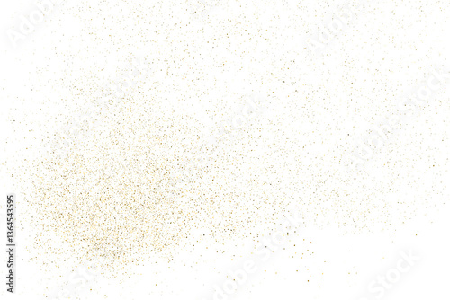 Obraz na płótnie Gold texture pattern on transparent background. Old paper surface. Light golden confetti. Yellow Illustration backdrop. PNG design element. w salonie