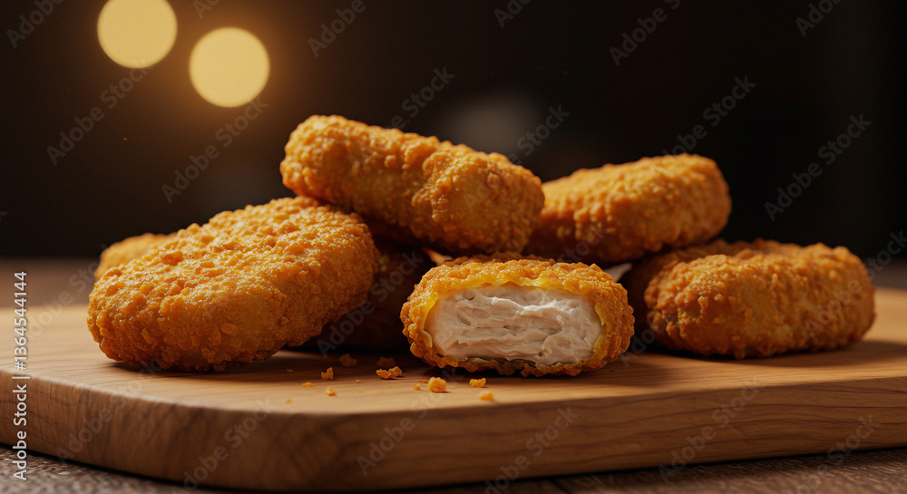 Fototapeta premium Delicious Crunchy Chicken Bites for Snack or Meal