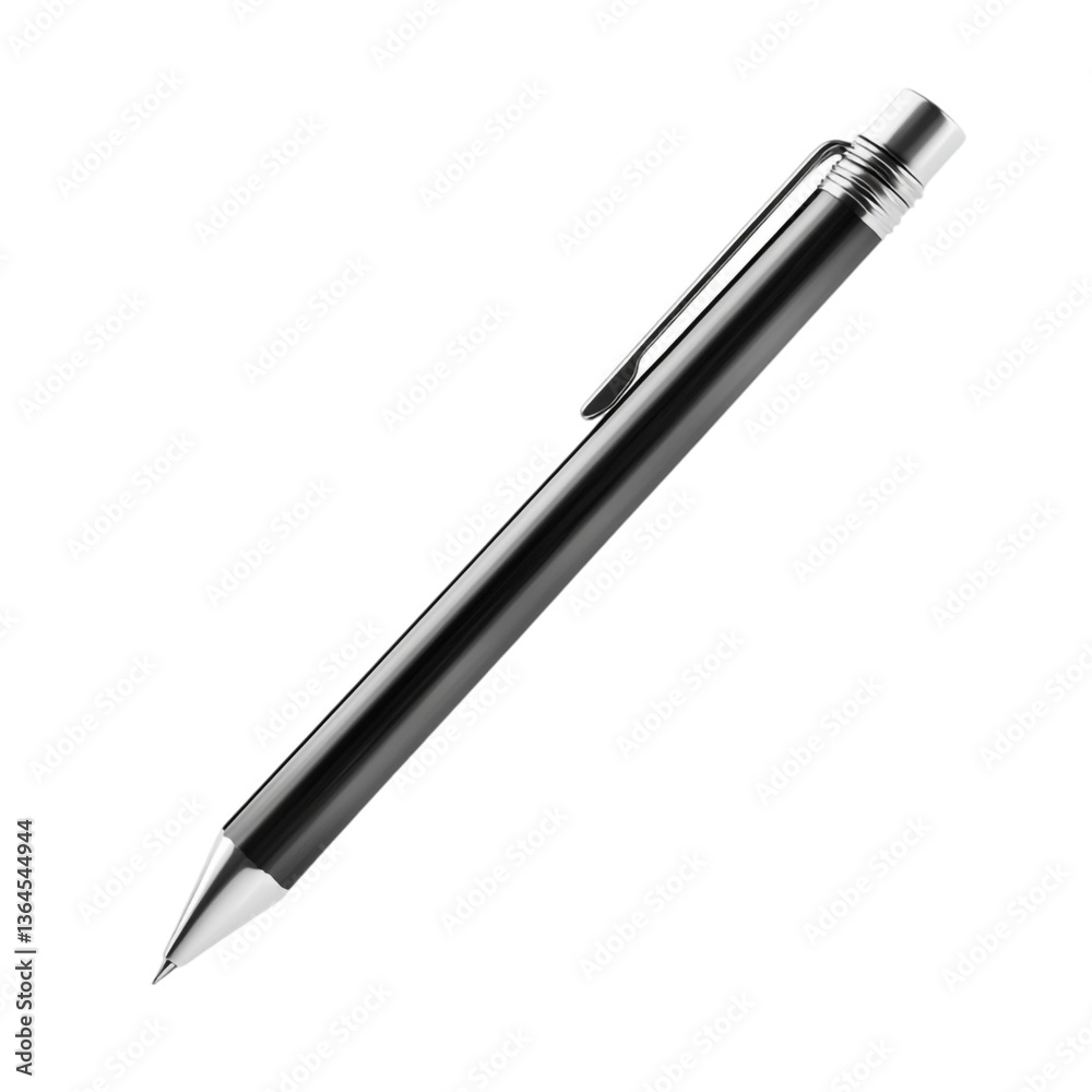 Sleek Metallic Pen on Abstract Background Stylish Writing Tool Design Concept Sleek Metallic Pen on Abstract Background Stylish Writing Tool Design Concept