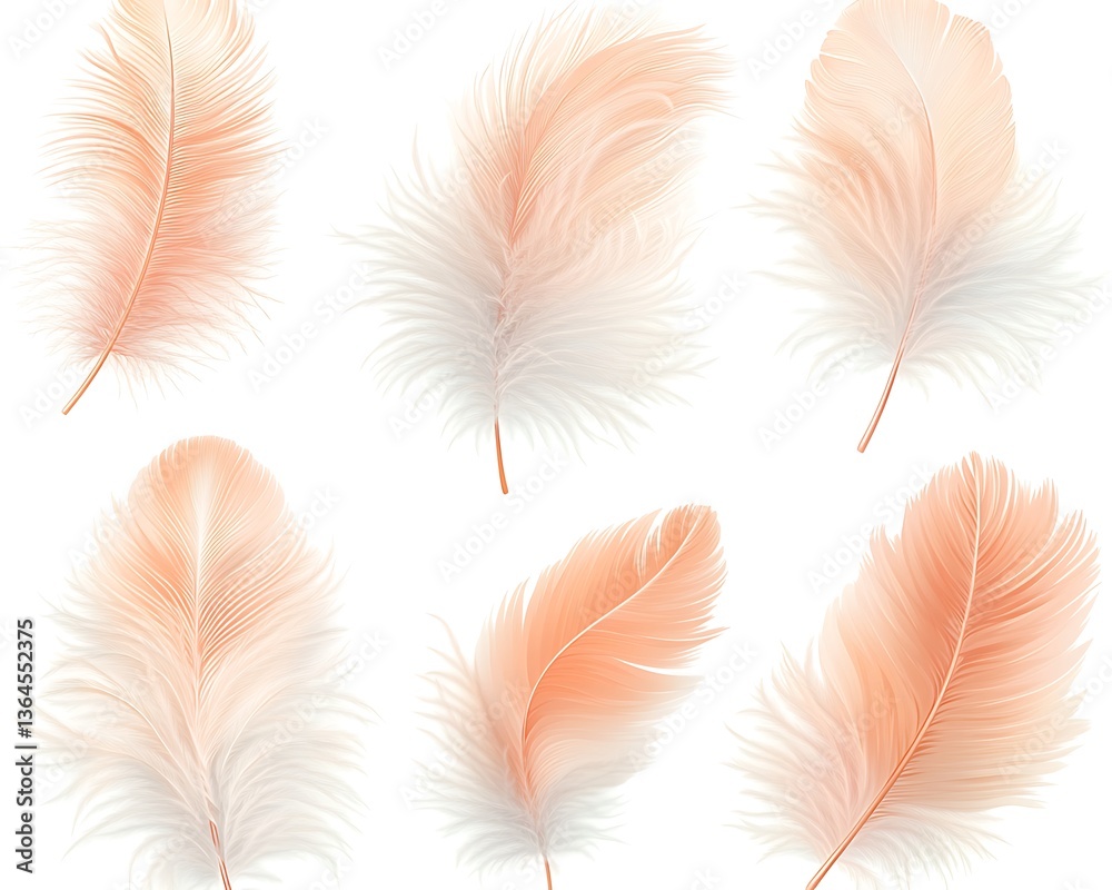 Obraz premium Soft Feathers, Elegant Design