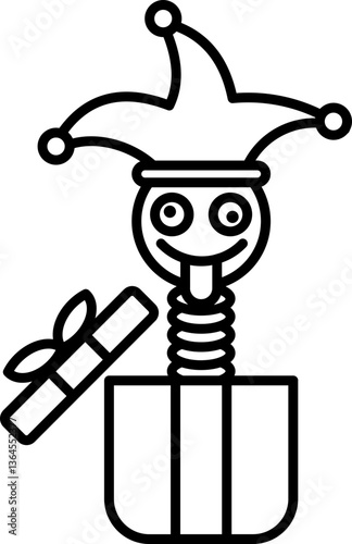 gift prank box icon
