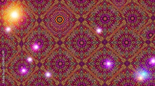 Mystical Sparkle- Ornate Patterns Alive with Light