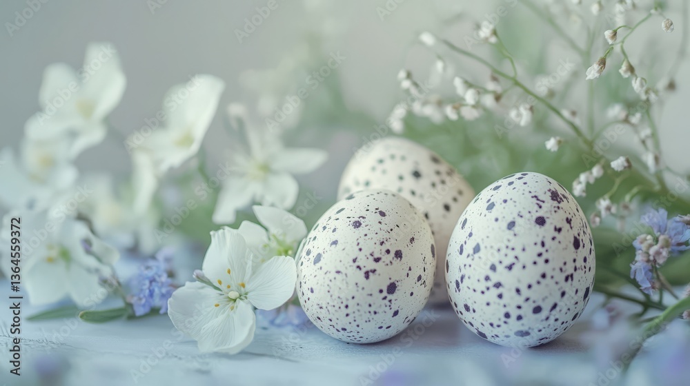 custom made wallpaper toronto digitalElegant Quail Eggs with Spring Flowers – Easter Nature Still Life