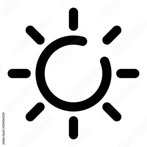 weather dashed line icon