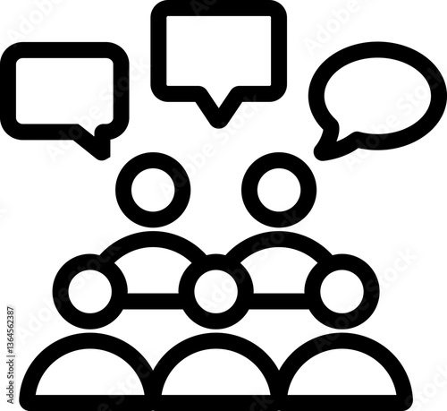 Freedom of Assembly Line Icon