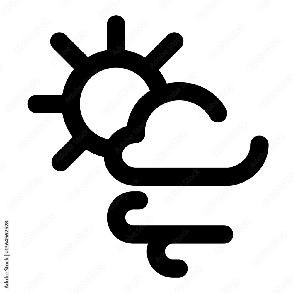 weather dashed line icon weather dashed line icon
