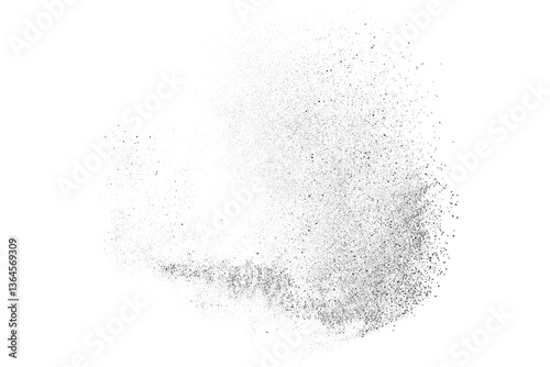 Water texture. Splash effect. Snow overlay. Drops liquid. Grunge pattern. Black explosion on transparent background. PNG format.
